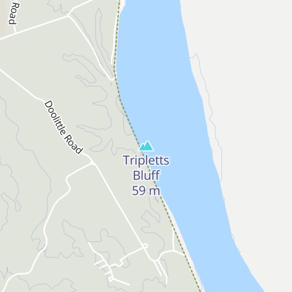 Map of Tripletts Bluff