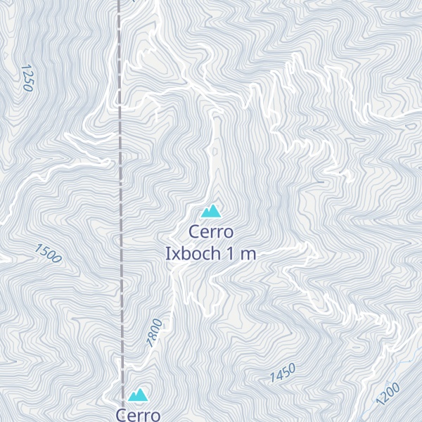 Map of Cerro Ixboch