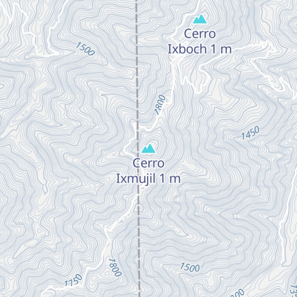 Map of Cerro Ixmujil