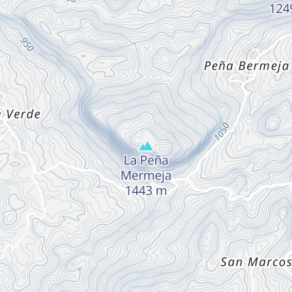 Map of La Peña Mermeja