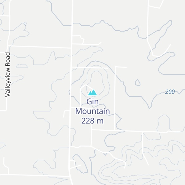 Map of Gin Mountain