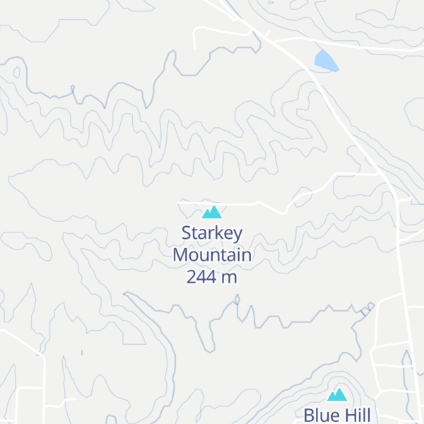 Map of Starkey Mountain