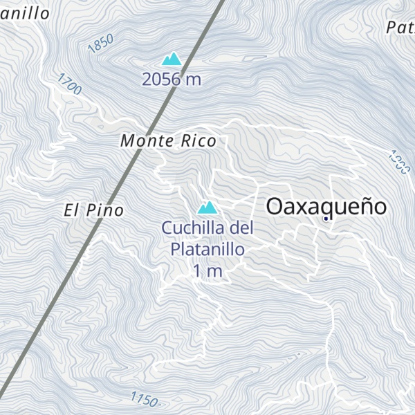 Map of Cuchilla del Platanillo