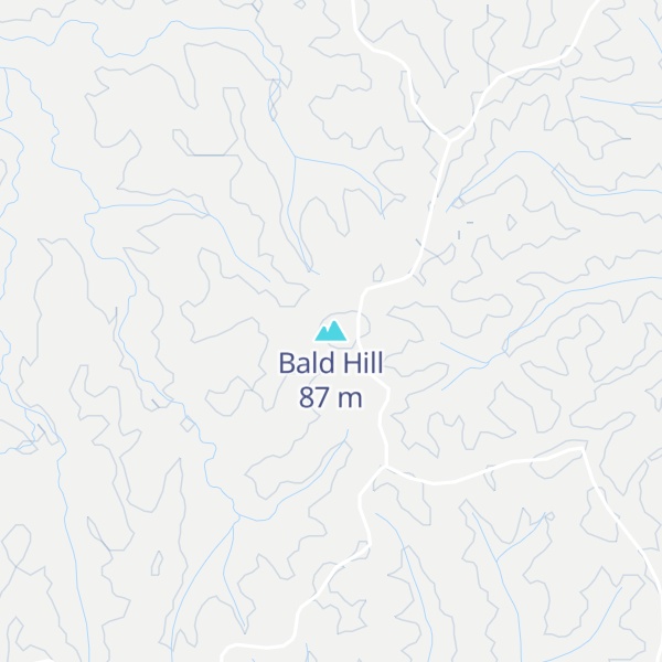 Map of Bald Hill