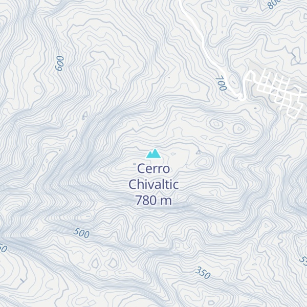 Map of Cerro Chivaltic