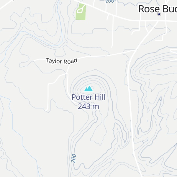 Map of Potter Hill
