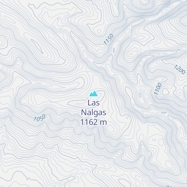 Map of Las Nalgas