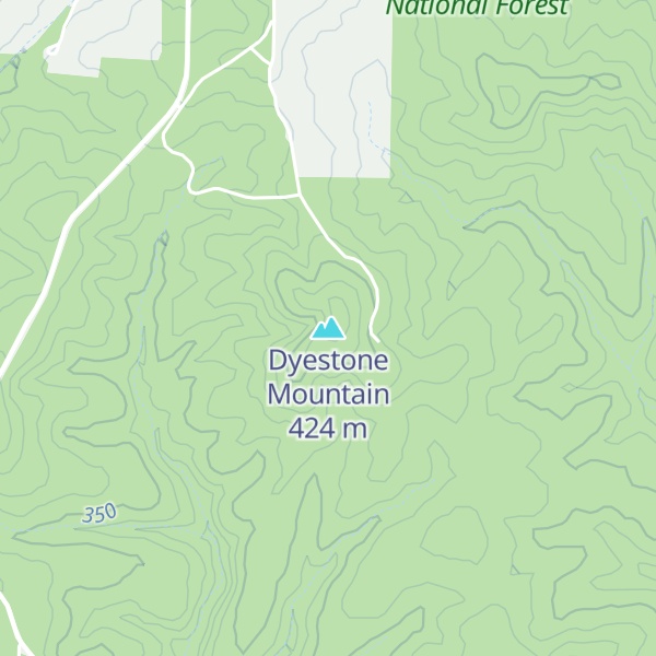 Map of Dyestone Mountain