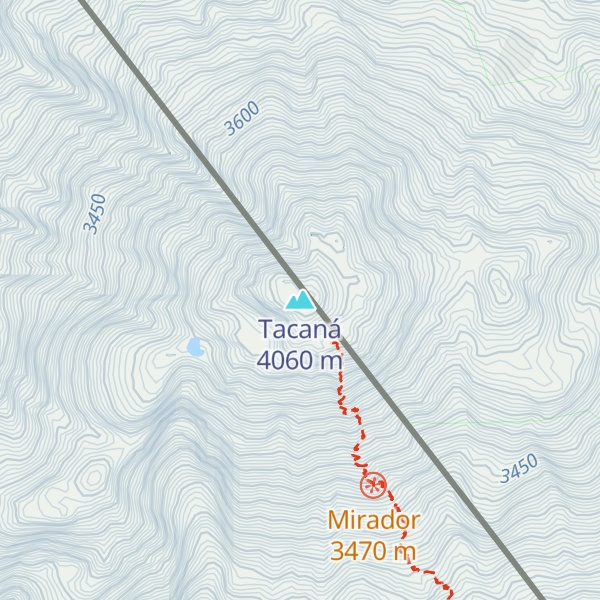 Map of Tacaná