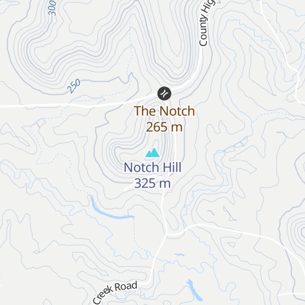 Map of Notch Hill