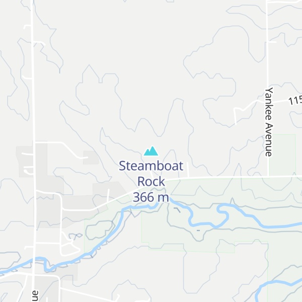 Map of Steamboat Rock