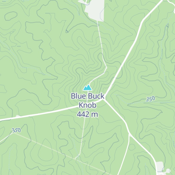 Map of Blue Buck Knob