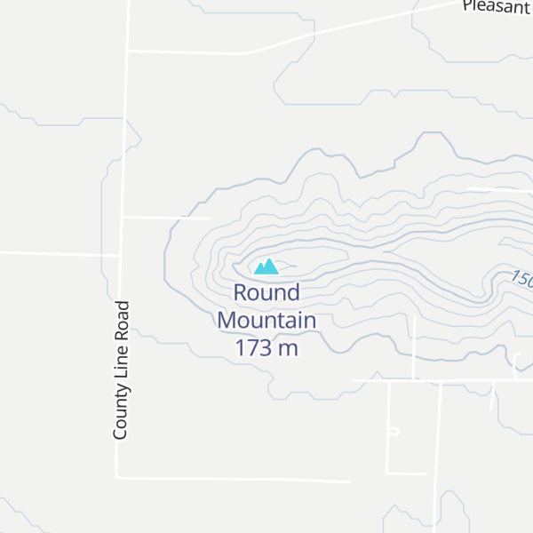 Map of Round Mountain