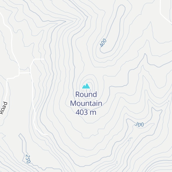 Map of Round Mountain