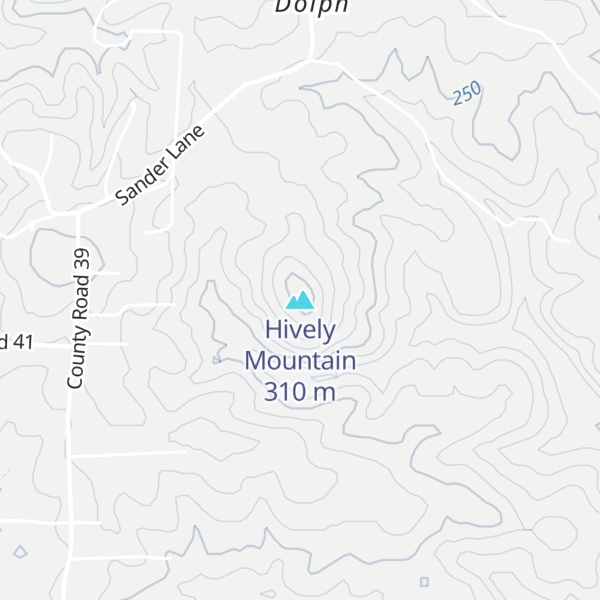 Map of Hively Mountain