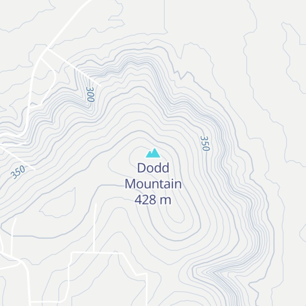 Map of Dodd Mountain
