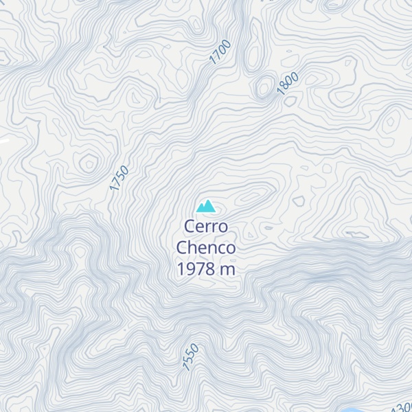 Map of Cerro Chenco