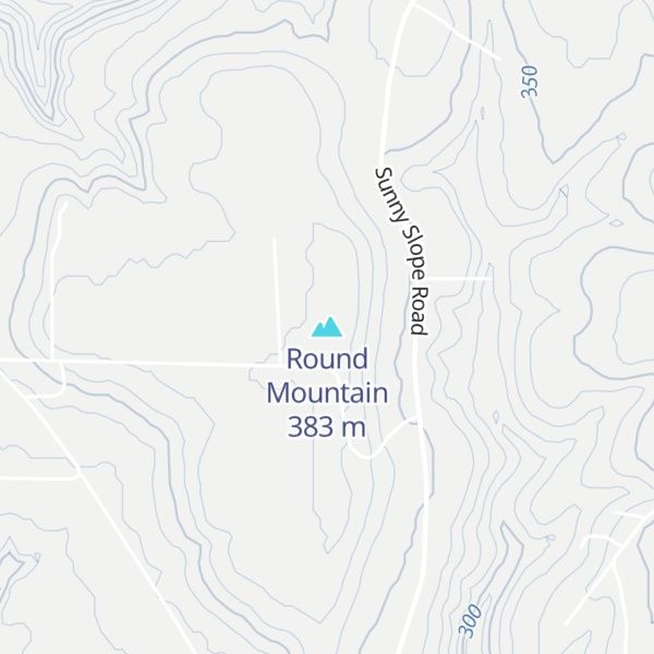 Map of Round Mountain