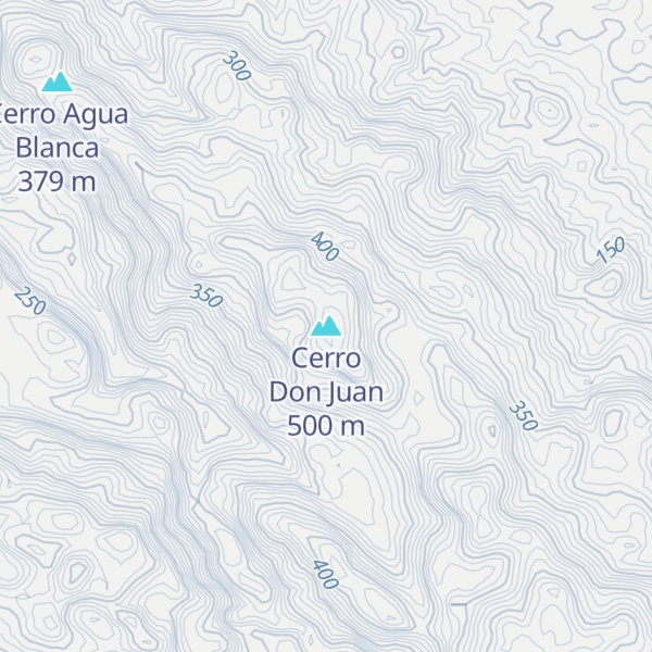 Map of Cerro Don Juan