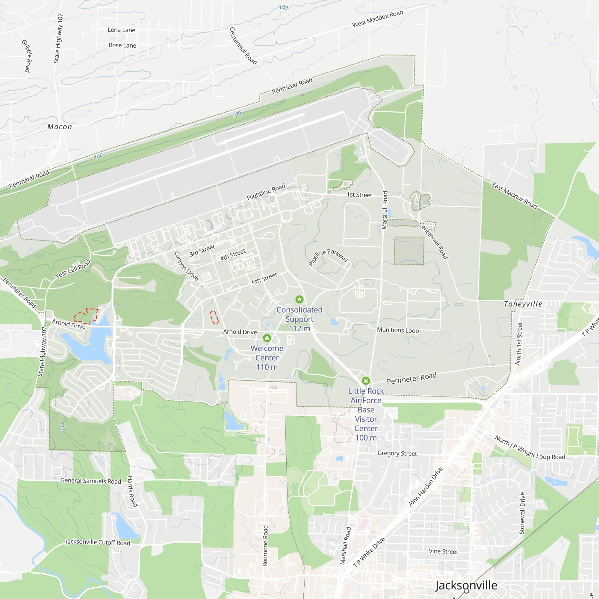 Consolidated Support map