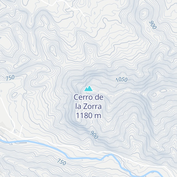 Map of Cerro de la Zorra