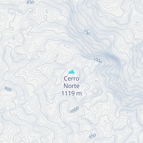 Map of Cerro Norte