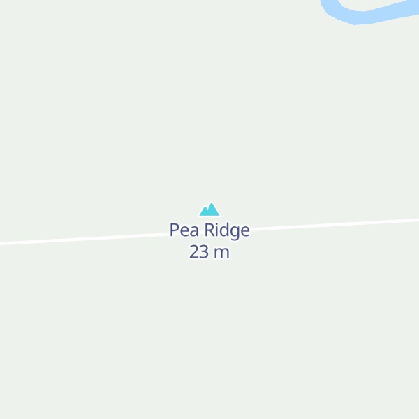 Map of Pea Ridge