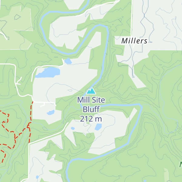 Map of Mill Site Bluff