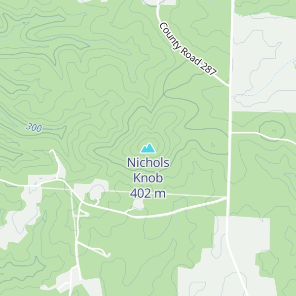Map of Nichols Knob