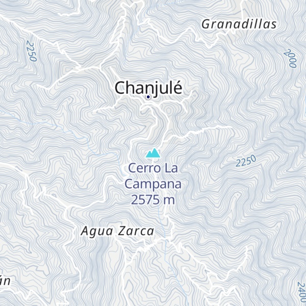 Map of Cerro La Campana