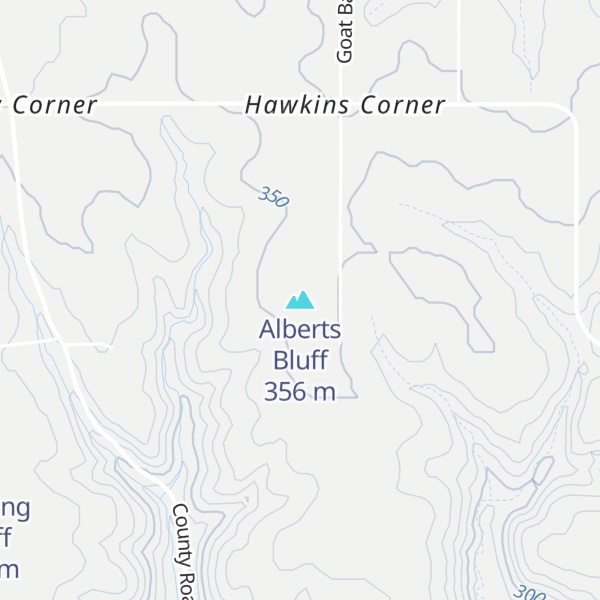Map of Alberts Bluff