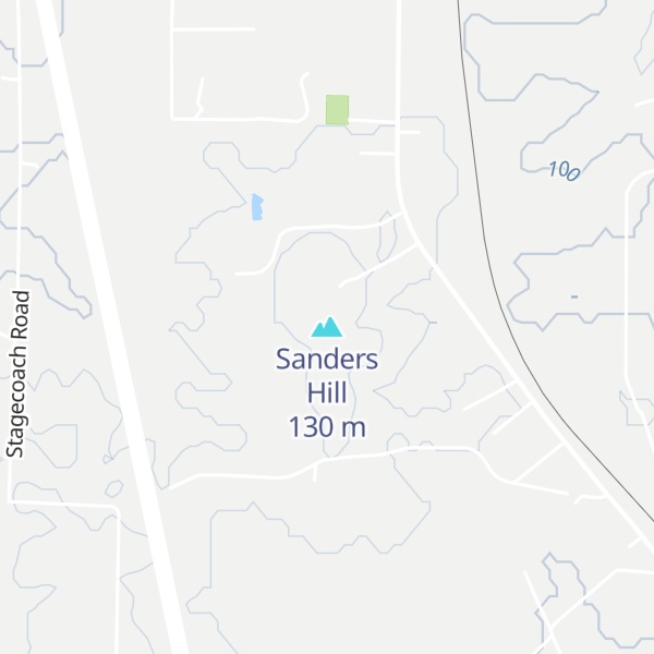 Map of Sanders Hill