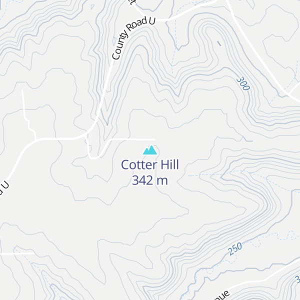 Map of Cotter Hill