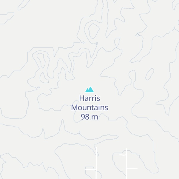 Map of Harris Mountains