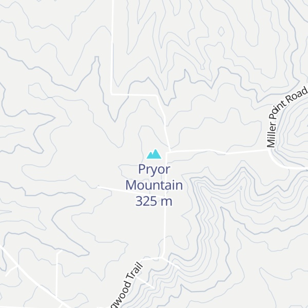 Map of Pryor Mountain