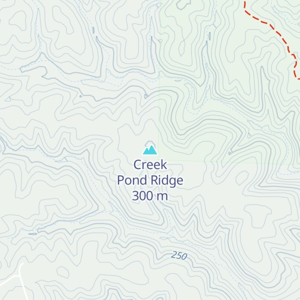 Map of Creek Pond Ridge