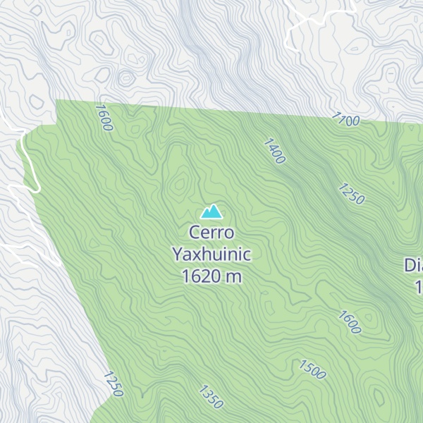 Map of Cerro Yaxhuinic