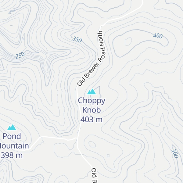 Map of Choppy Knob