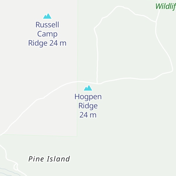 Map of Hogpen Ridge