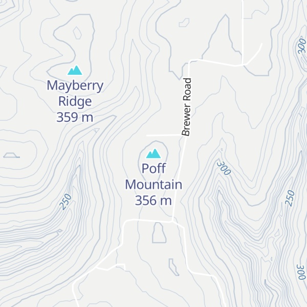 Map of Poff Mountain