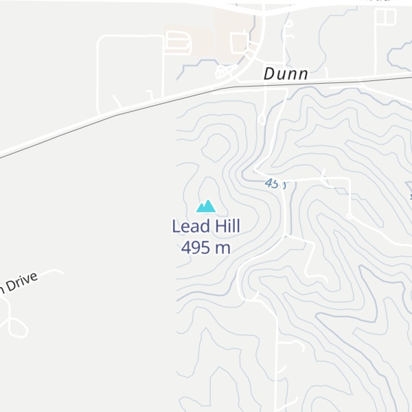Map of Lead Hill