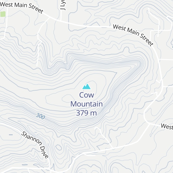 Map of Cow Mountain