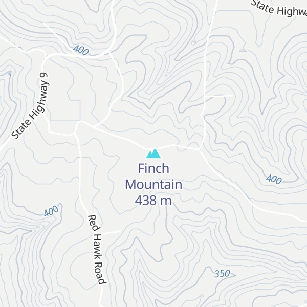 Map of Finch Mountain