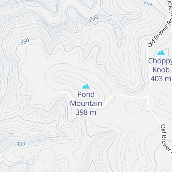 Map of Pond Mountain