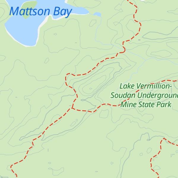 Map of Stellar Peak (Matson Bay Overlook)