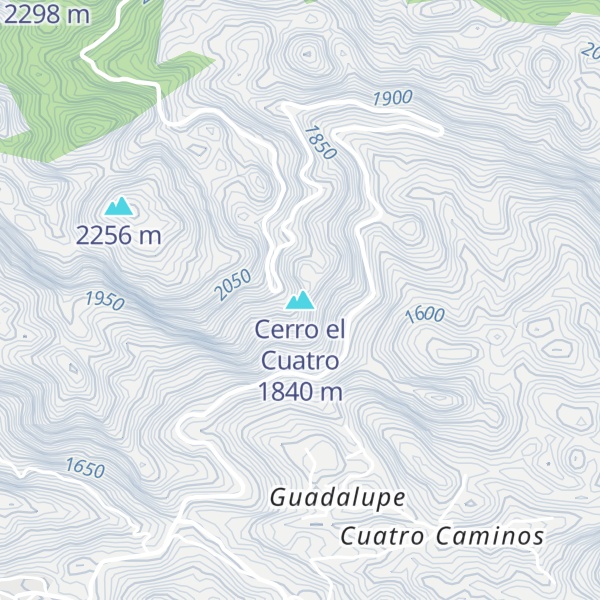 Map of Cerro el Cuatro