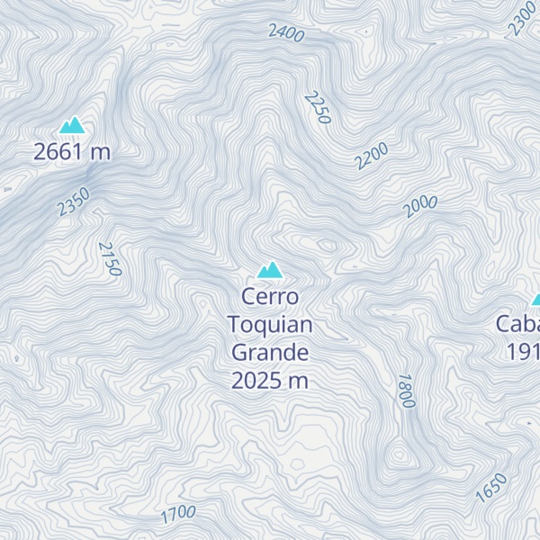 Map of Cerro Toquian Grande