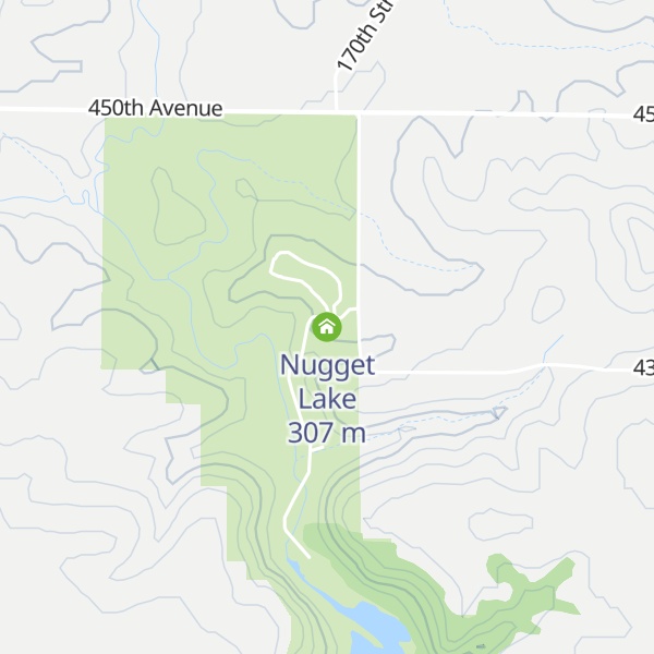 Map of Nugget Lake