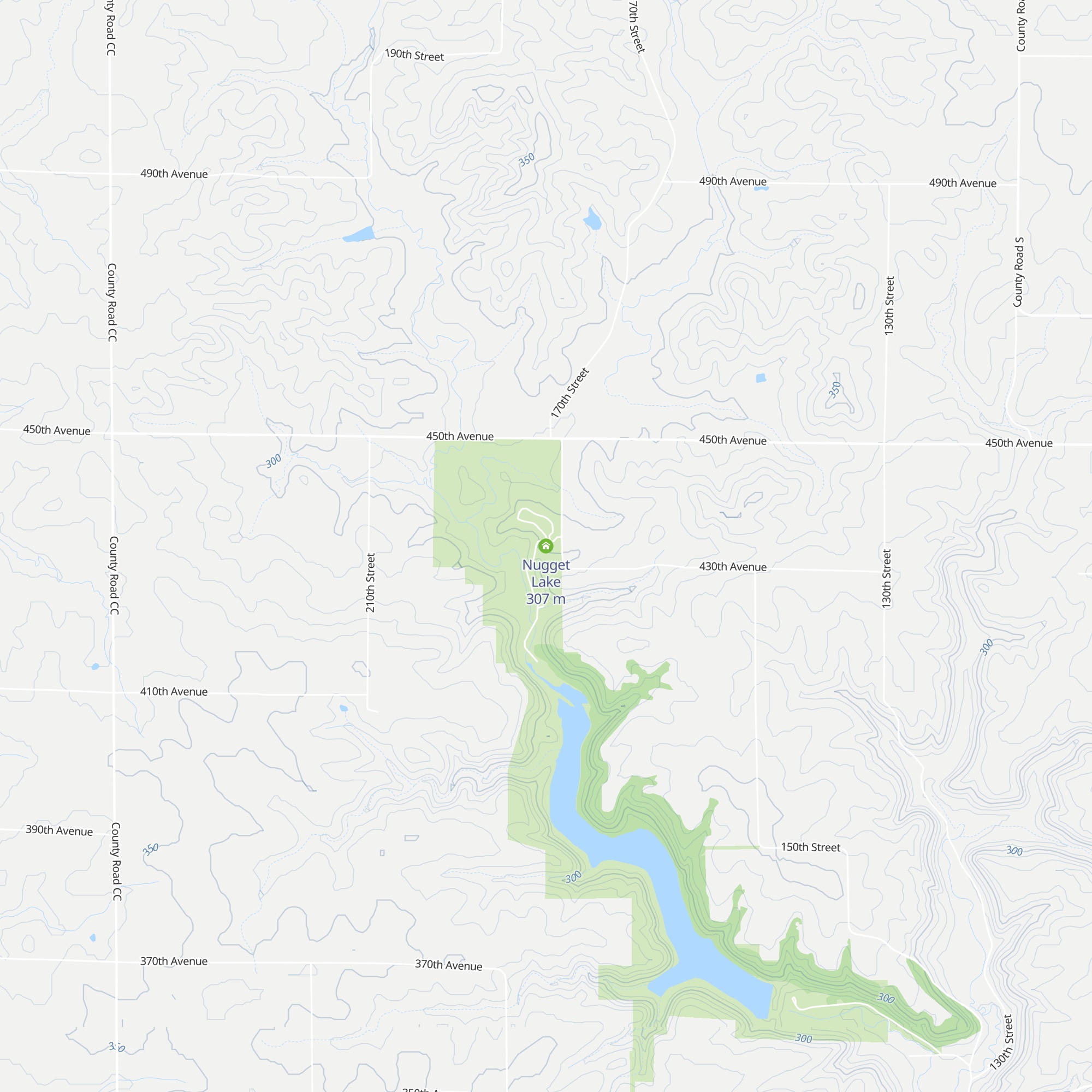Nugget Lake map