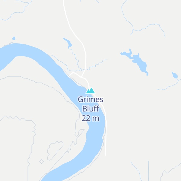 Map of Grimes Bluff